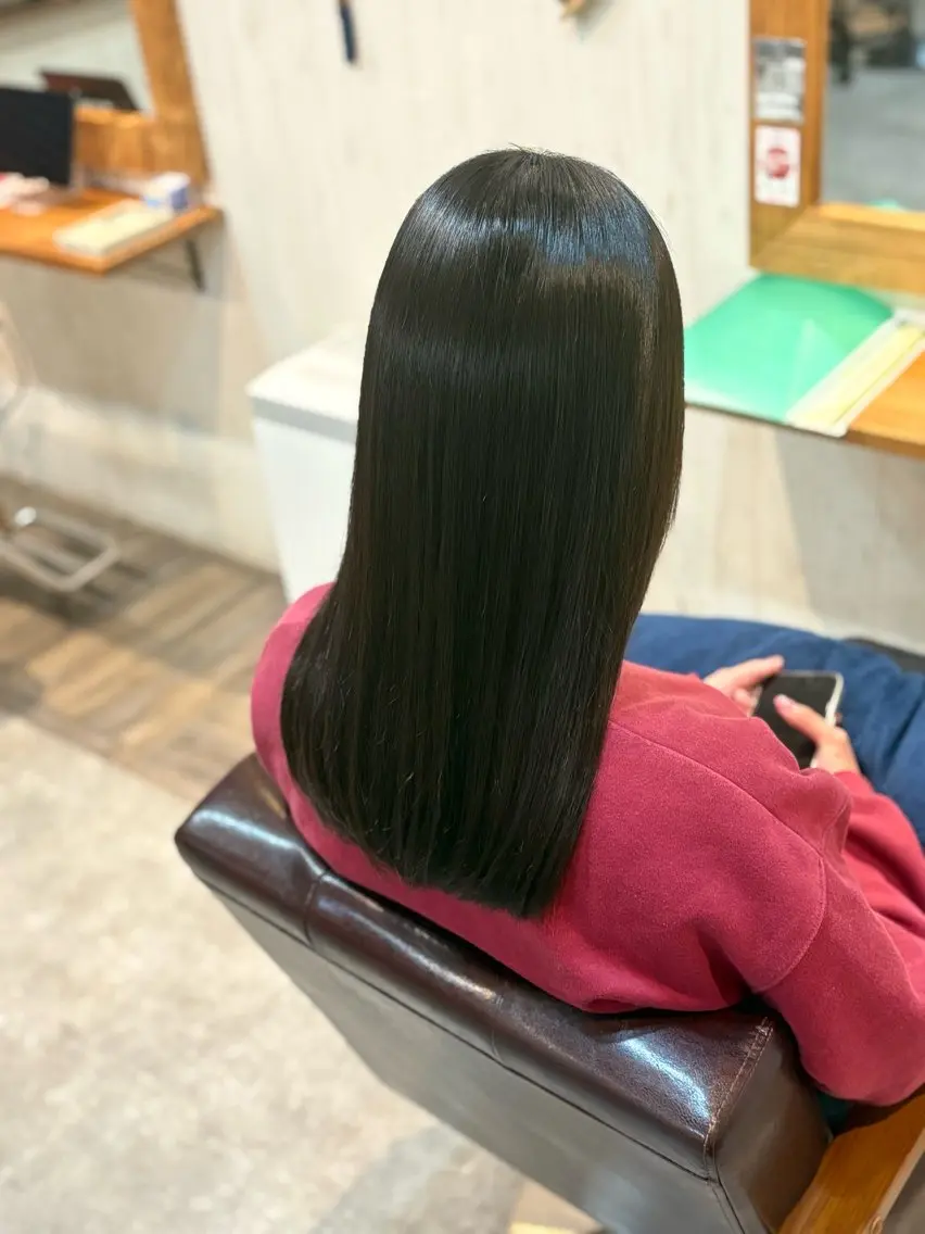[柔らかい質感]縮毛矯正＋AMASIAトリートメントの写真
