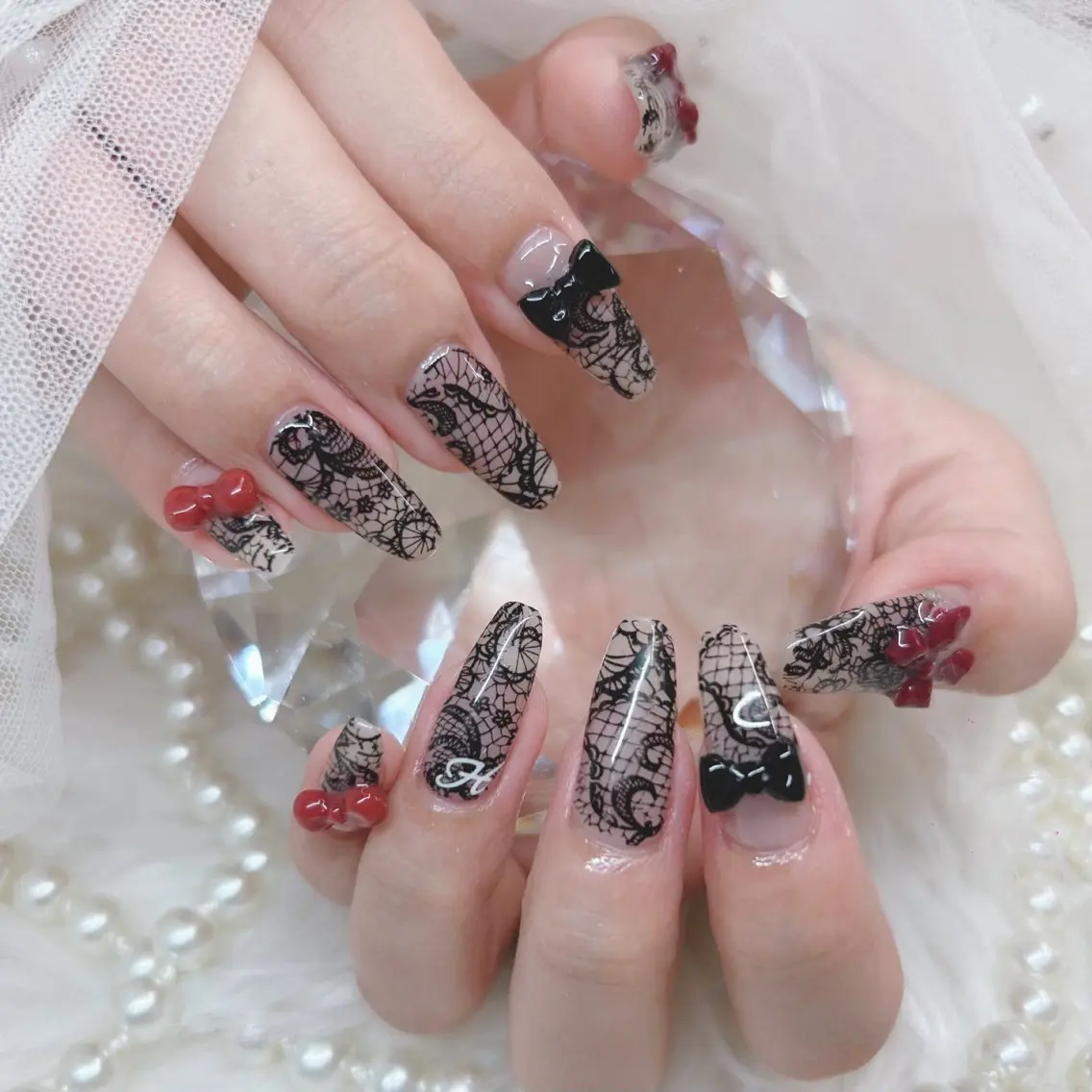 ロング ハンドネイル Nailsalon Angeのネイルデザイン