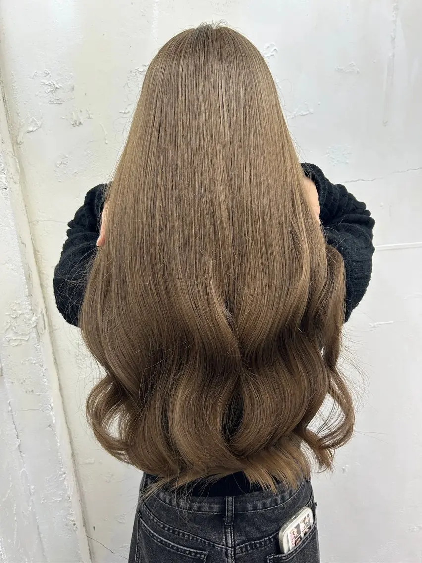 ロング カラー ダブルカラー トリートメント ヘアカラー トリートメント レイヤー/エクステ alpha下妻のヘアスタイル