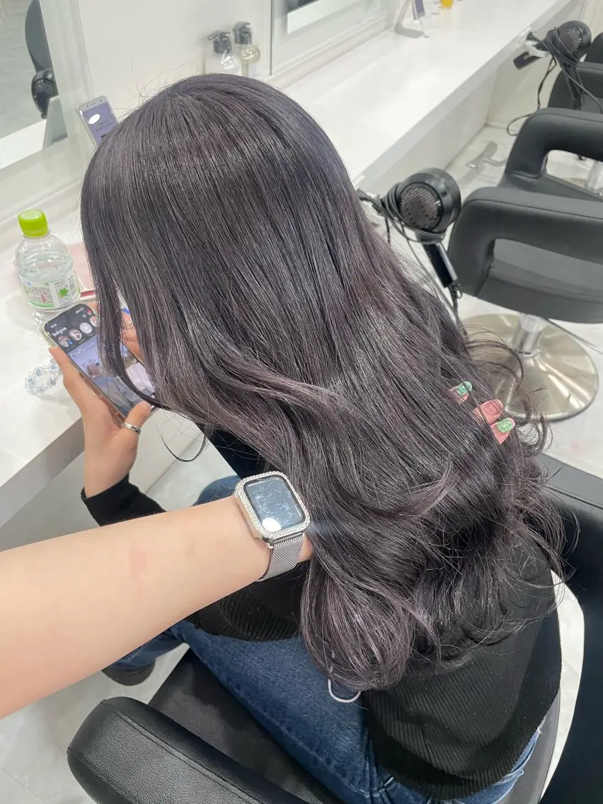 カラー ヘアカラー トリートメント 大人っぽ韓国🤍ブリ ーチ/mitsukiのヘアスタイル