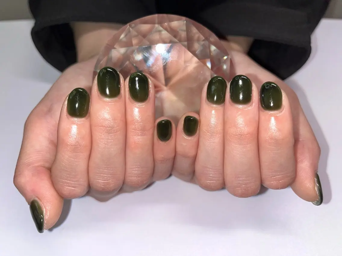 ネイル アートネイル ニュアンスネイル オフィスネイル ワンカラーネイル シンプルネイル ハンドネイル プライベートサロン N's Nailのネイルデザイン