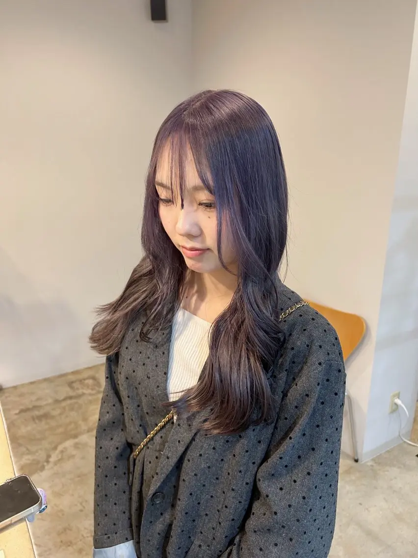 ロング カラー ヘアカラー 川端 明莉のヘアスタイル