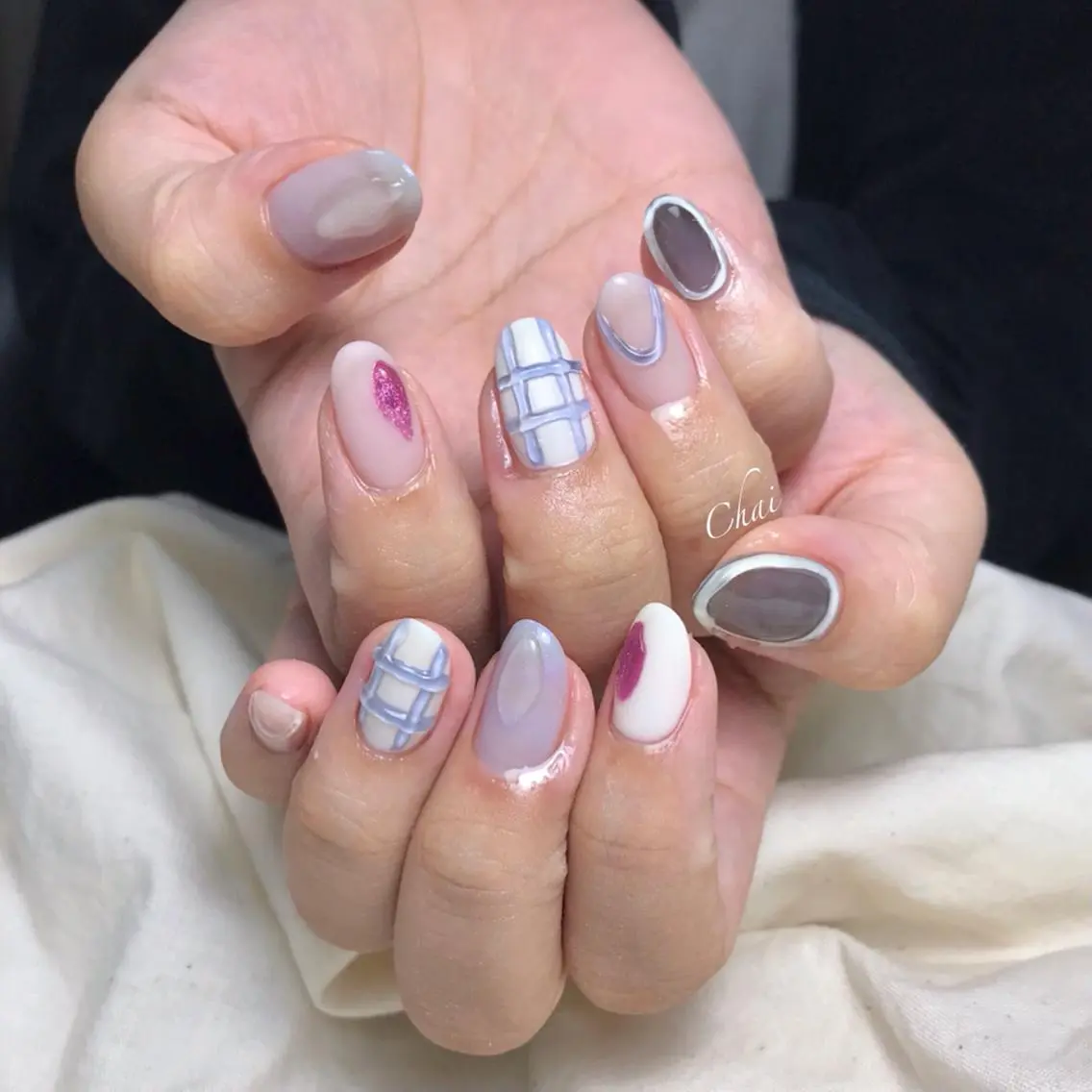 ネイル ハンドネイル chai nail _ai📍鶴橋のマツエク・マツパデザイン