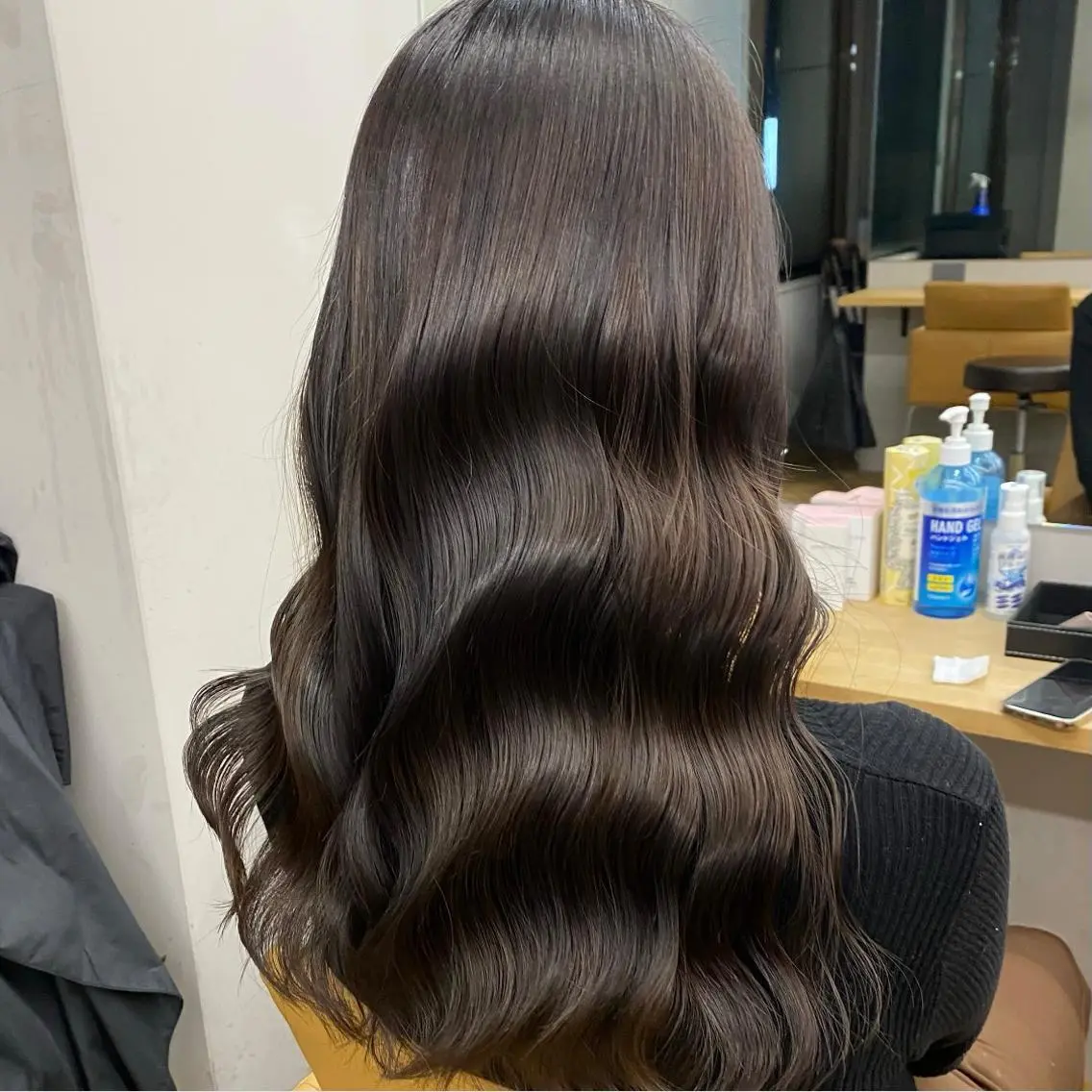 セミロング カラー イルミナカラー トリートメント カット ヘアカラー トリートメント ヘアセット プル艶職人/ にしものヘアスタイル