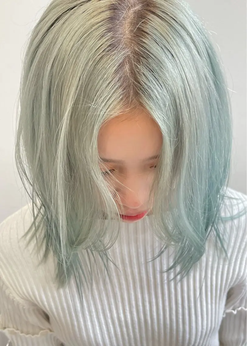 カラー 広島:ミルキーカラー tsumaのヘアスタイル