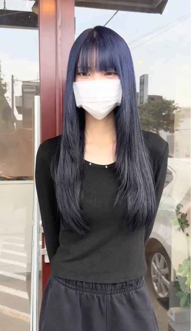 ロング くびれヘア 顔まわりレイヤー 顔周りカット ハッシュカット 韓国風ヘア 似合わせレイヤー 手塚亮汰のヘアスタイル