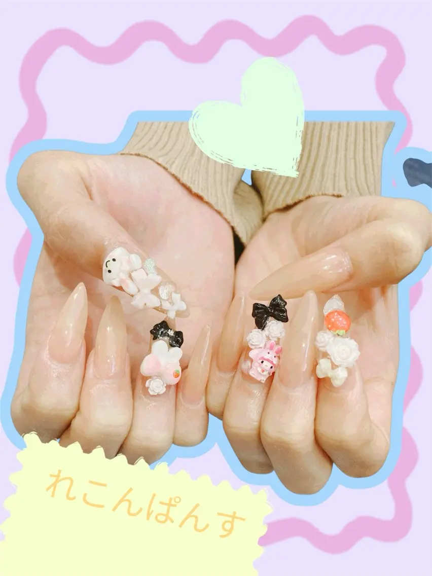 ネイル ハンドネイル れこん ぱんすのネイルデザイン