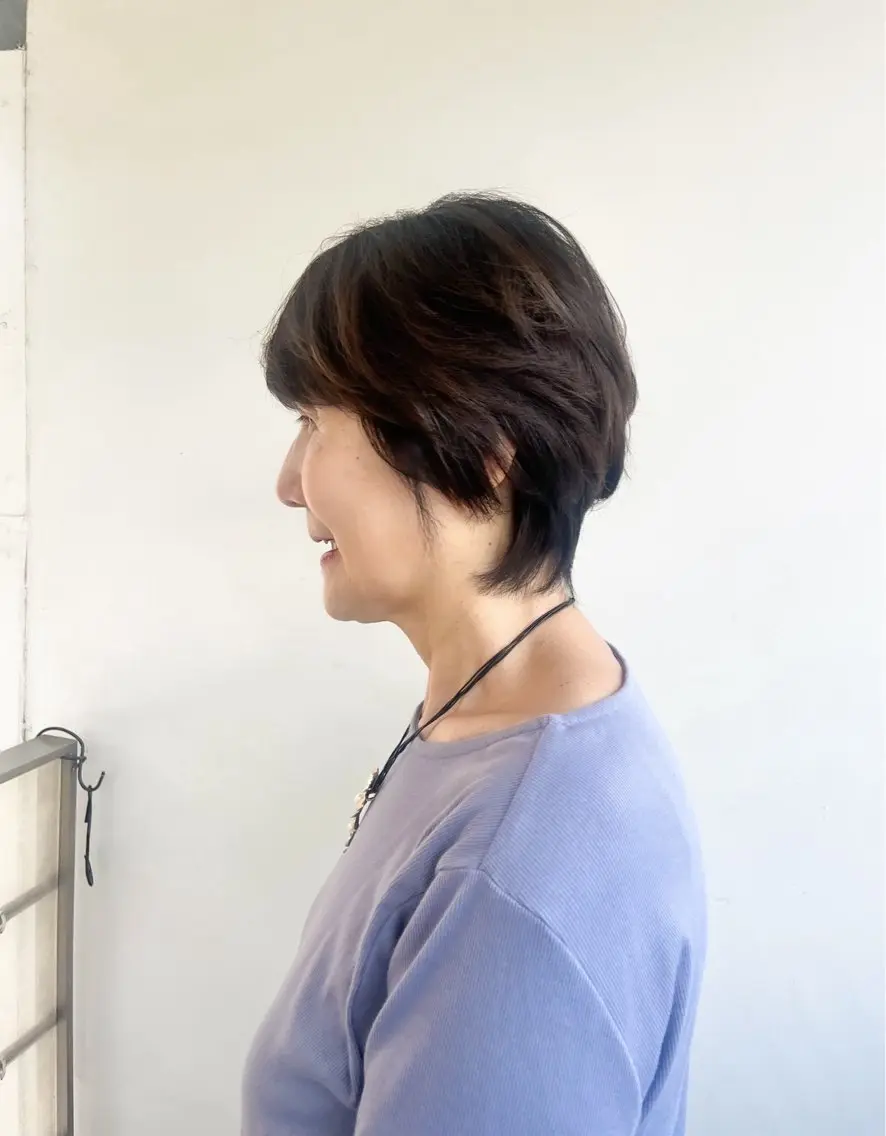 ショート カラー 艶カラー🫧 猿渡 響のヘアスタイル