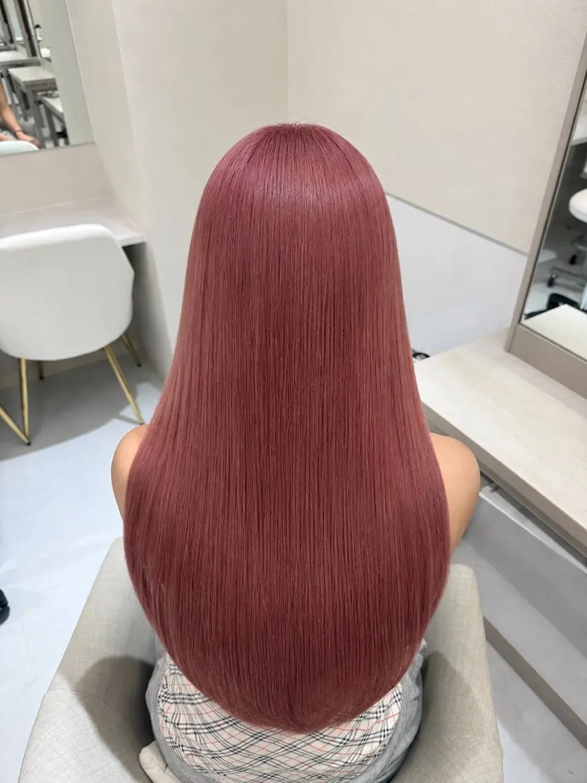 ロング カラー ベージュカラー ピンクカラー ピンクベージュ ヘアカラー 池袋ブリーチ/ ハイトーン/Shunのヘアスタイル