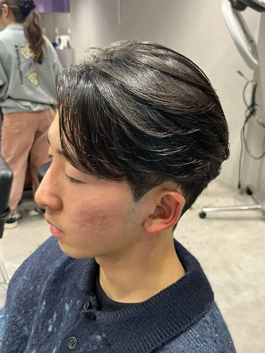 ショート パーマ メンズ 縮毛矯正 カット 縮毛矯正 トリートメント 【メンズ縮毛矯正/ Ryoka】のヘアスタイル