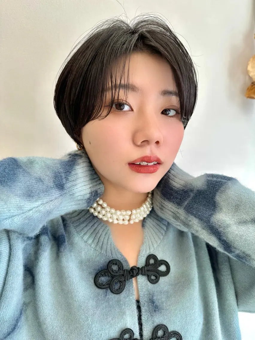 ショート ハンサムショート ショートヘア カット ヘアカラー トリートメント 園冬稀/ショート /ショートヘアのヘアスタイル