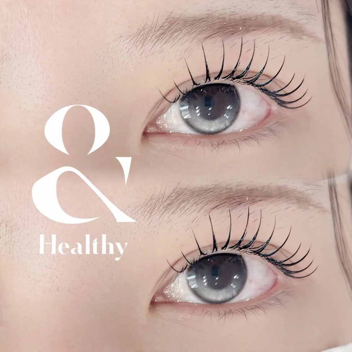 フラットラッシュ120本＋&healthy🌿‬（マツエク×パーマ）の写真