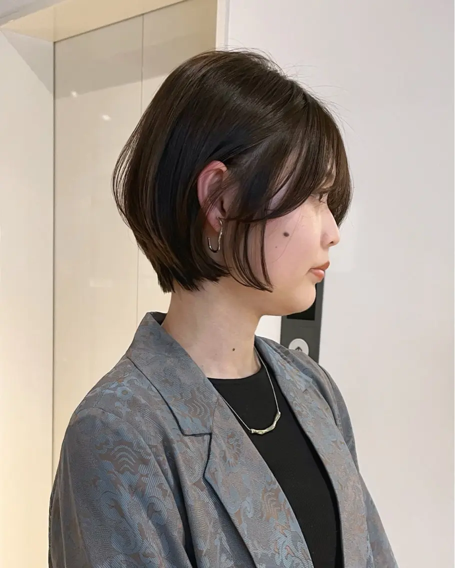 ショート カラー かわい りほのヘアスタイル