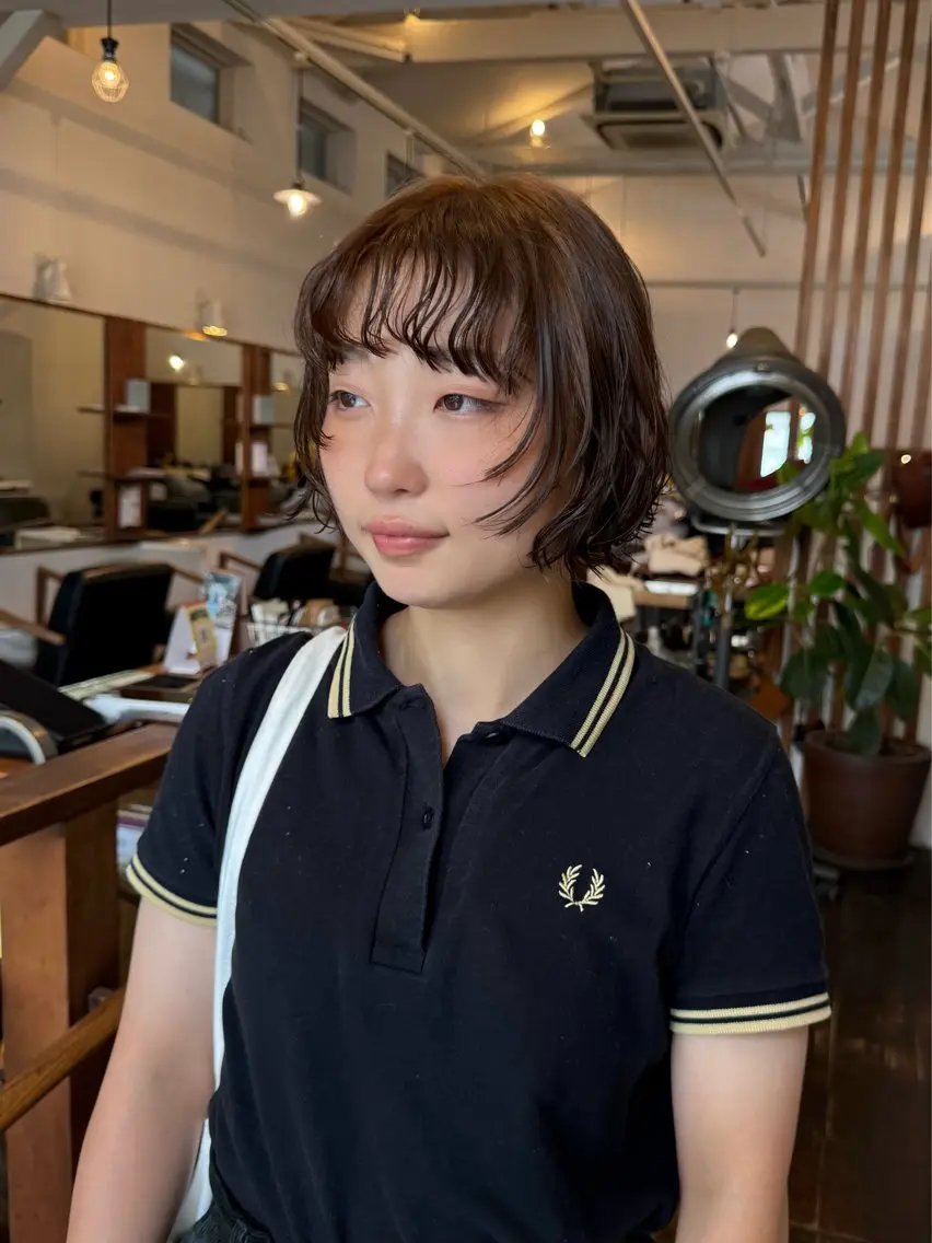 ミディアム カラー カット ヘアカラー MOK大阪梅田店 Asahiのヘアスタイル