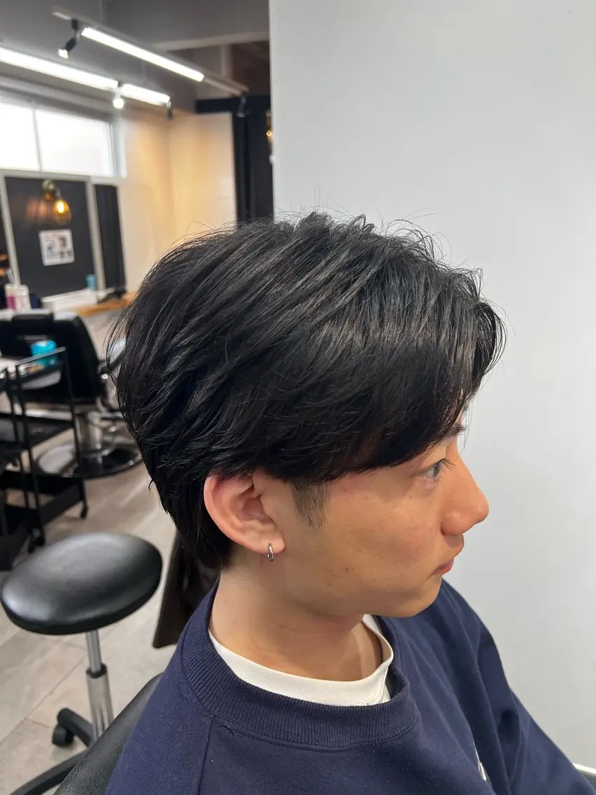 ショート 韓国風ヘア カット メンズカット、パーマ 特化🔥🌊瀬川竜生のヘアスタイル