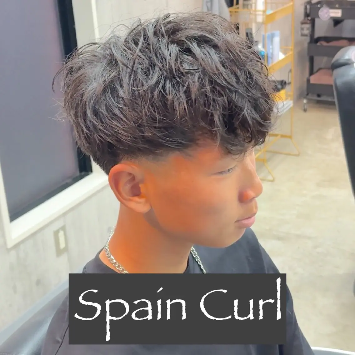 ショート パーマ ヘアアレンジ メンズ MENIN メンズ サロン 望月 涼太のヘアスタイル