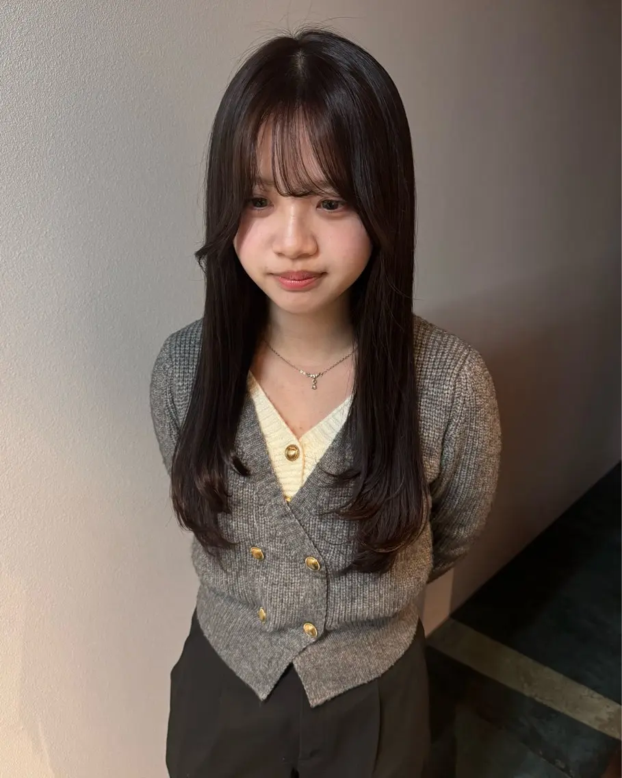 ロング カラー ヘアカラー たけかわ みちのヘアスタイル