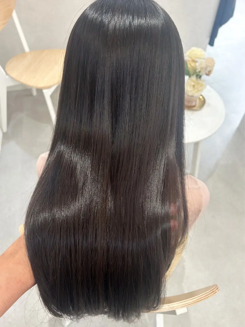 ロング 髪質改善 縮毛矯正 mao🌼 bob 透明感艶colorのヘアスタイル