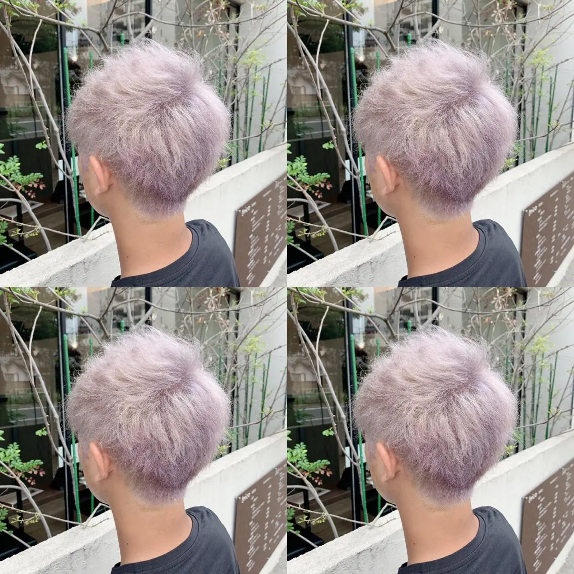 ショート カラー ハイトーンカラー ラベンダーカラー ヘアカラー 似合わせ/ カラー.岡田友仁のヘアスタイル