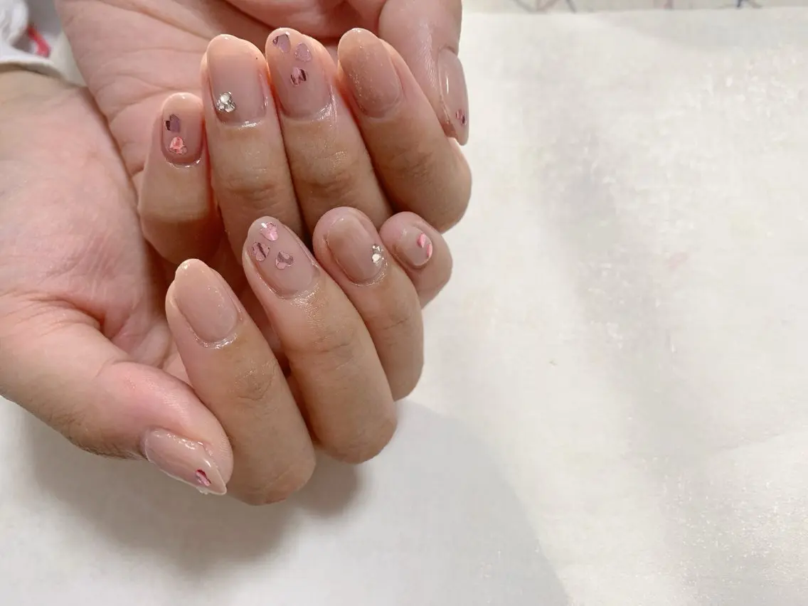 ネイル ジェルネイル 韓国ネイル メンズネイル パラジェル バレンタイン kiki nail たまプラーザのネイルデザイン