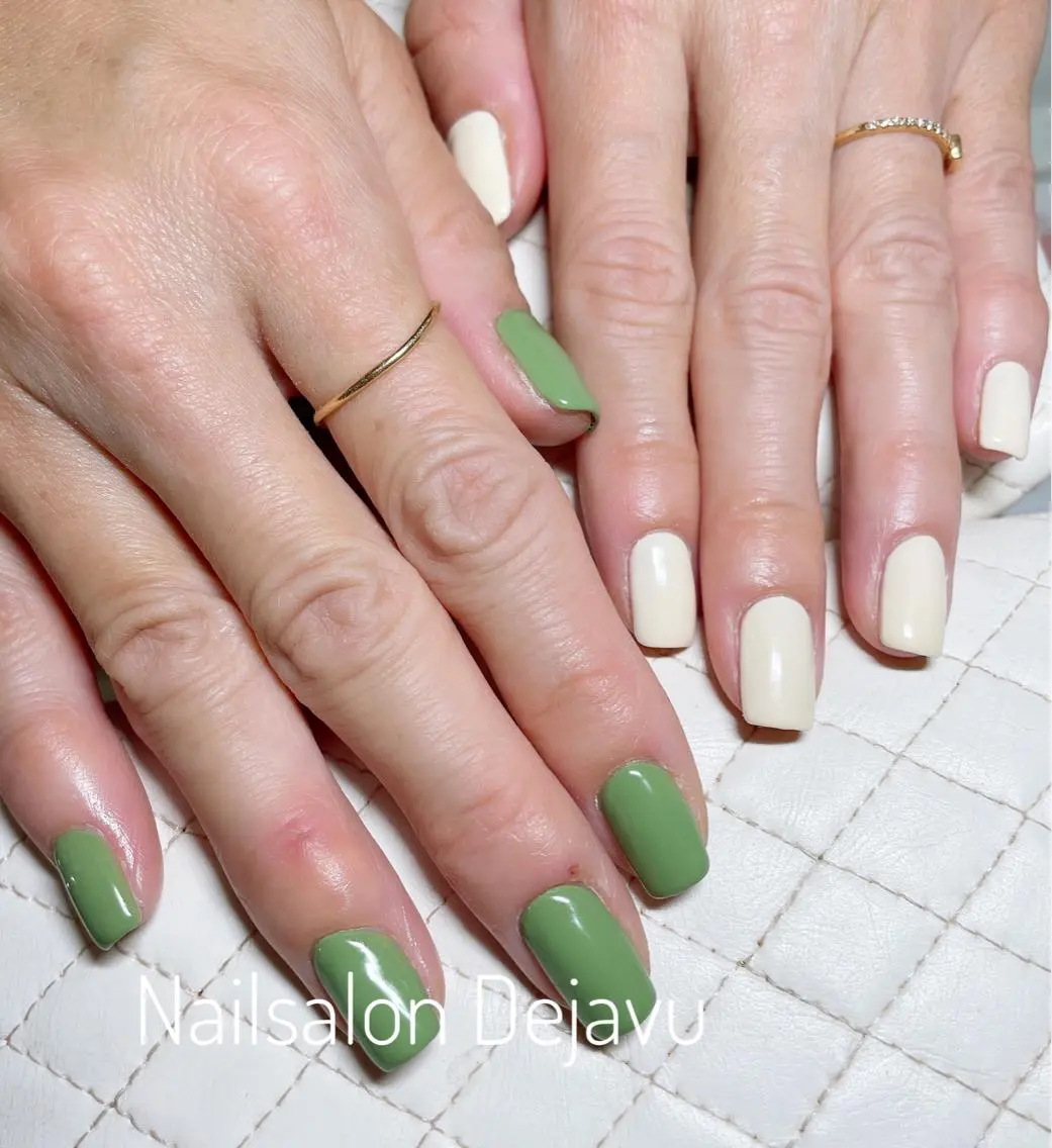ネイル アートネイル ジェルネイル ワンカラーネイル ハンドネイル Nail salon Dejavu 🌿のネイルデザイン