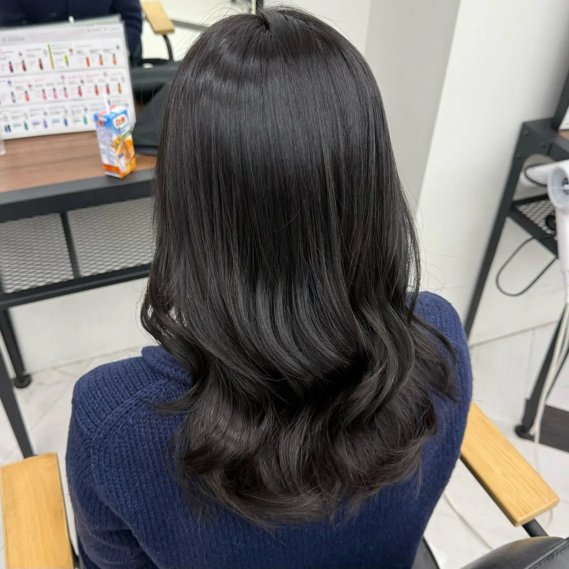 セミロング ヘアカラー ななみ.⋆𝜗𝜚 透明感カラー/まつパのマツエク・マツパデザイン