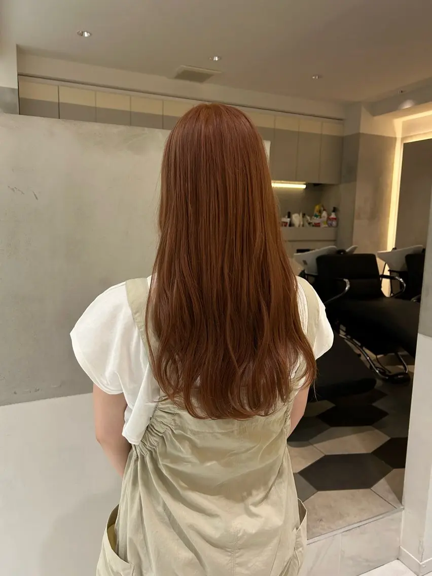 ロング カラー ヘアアレンジ 似合わせカットカラー 💎モエのヘアスタイル