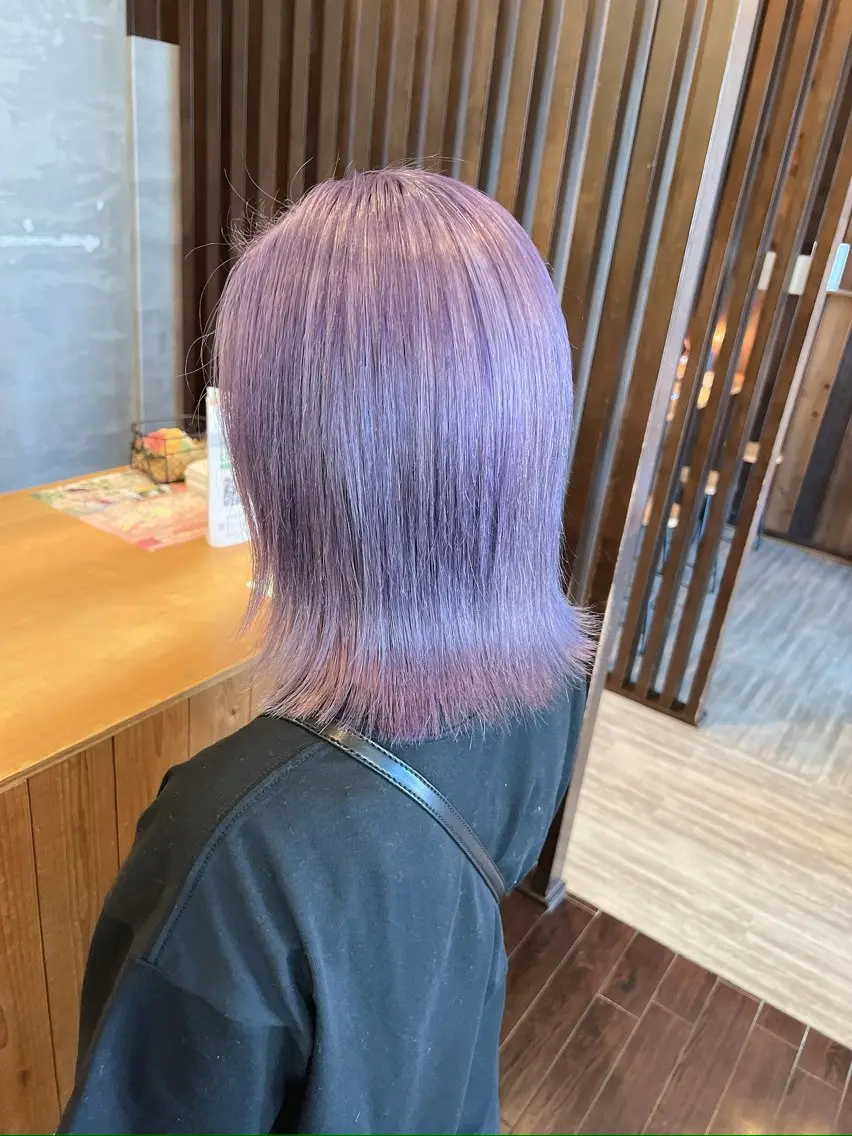 ミディアム カラー ヘアカラー 具志 正太のヘアスタイル