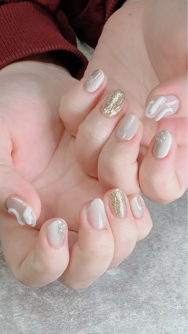 ネイル ハンドネイル ハンドケア shino🌟 痛ネイルのネイルデザイン