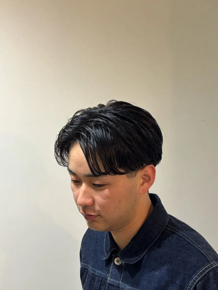 ショート パーマ メンズカット＆パーマ 髪質改善/岩元のヘアスタイル