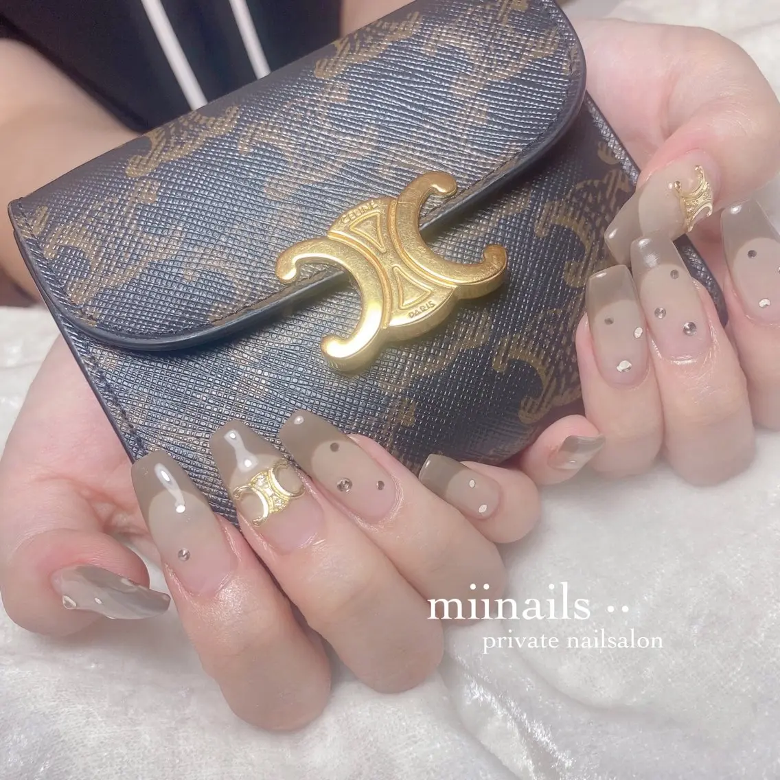 ネイル フレンチネイル 韓国ネイル ワンホンネイル ハンドネイル nailsalon miinailsのネイルデザイン