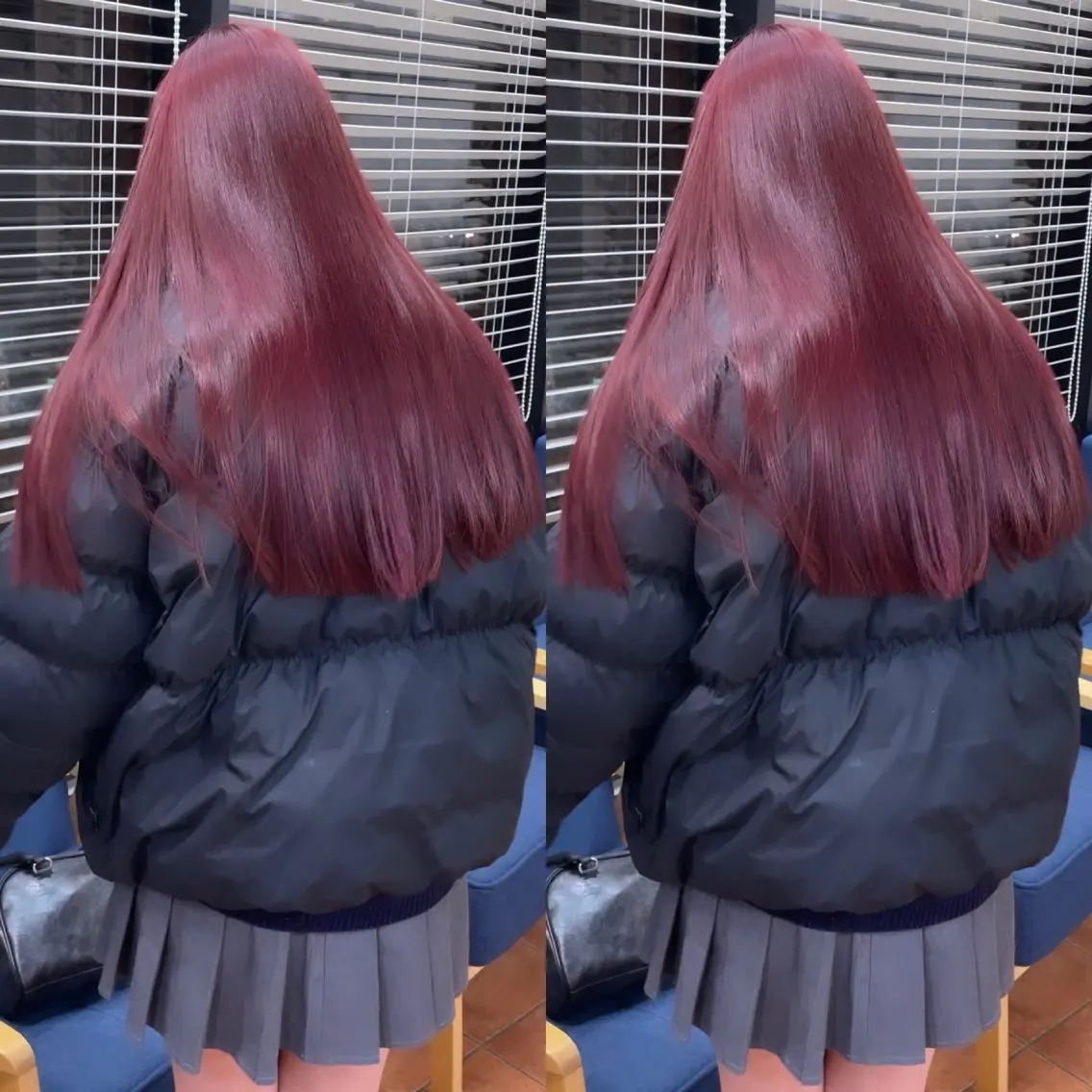 ロング カラー ブリーチ ケアカラー ブリーチなしカラー ピンクカラー ヘアカラー トリートメント ブリーチなしピンク 赤井龍斗のヘアスタイル