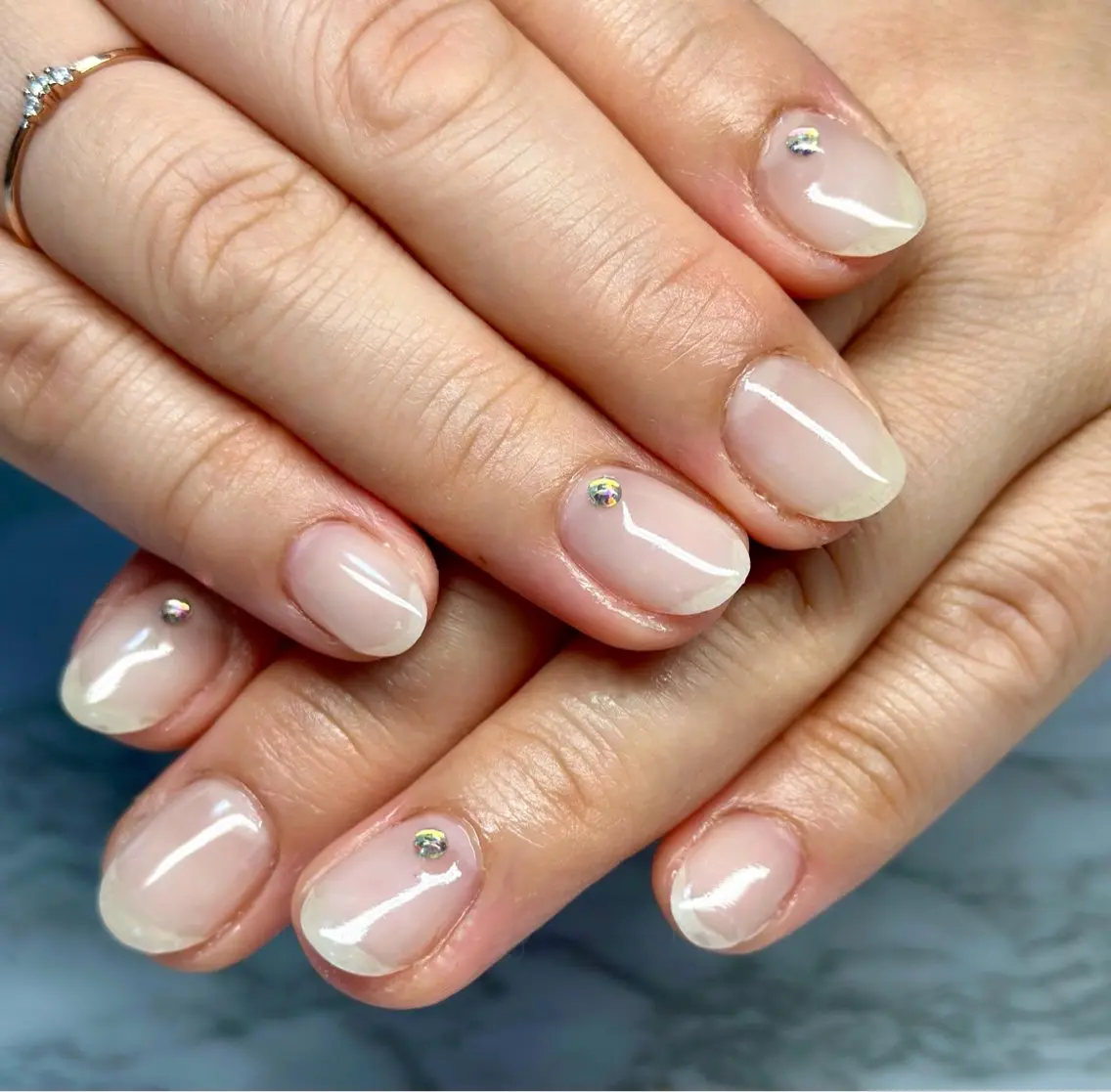 ネイル マグネットネイル ニュアンスネイル ワンカラーネイル 夏ネイル Mai’s nailのネイルデザイン