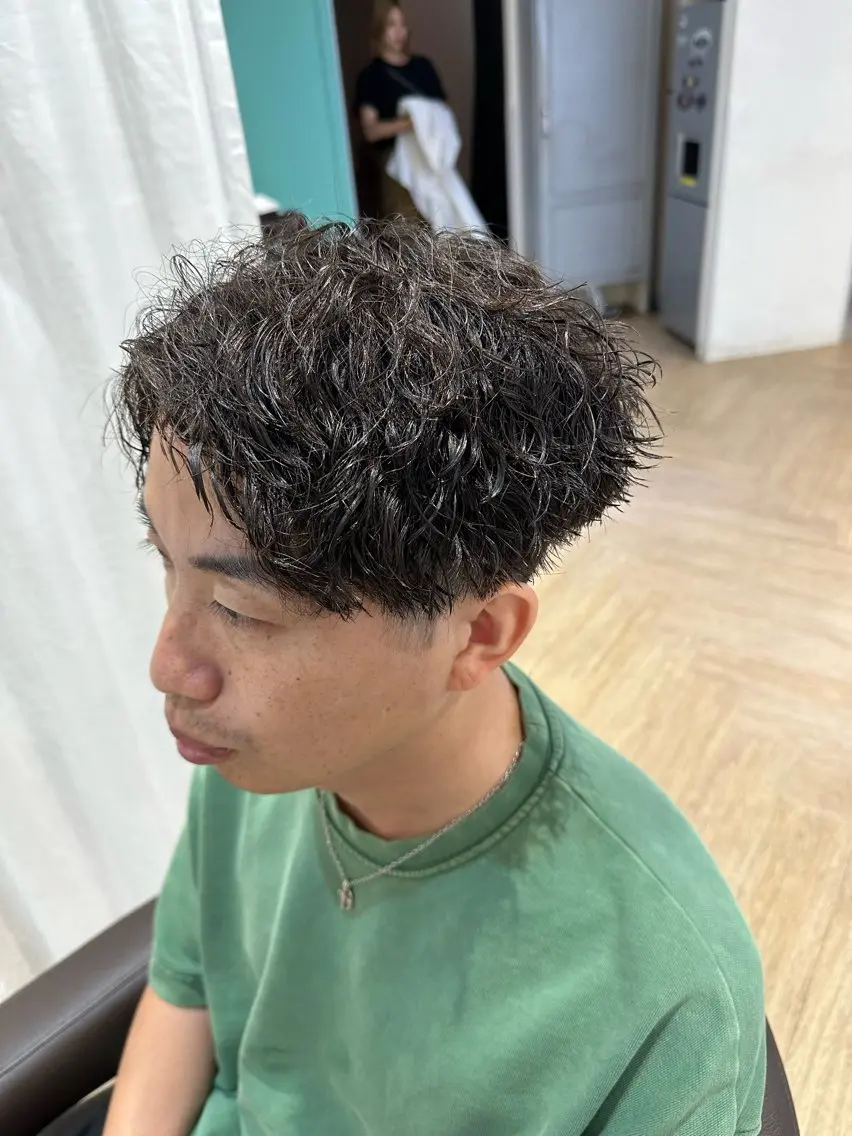 ショート パーマ カット パーマ 【似合わせ】 藤原 拓徒のヘアスタイル
