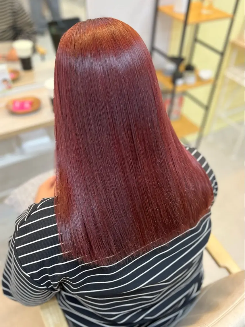 【つや×もちUP】(ロング​〜​ボブ限定)似合わせカット+極つやカラー+オージュアTR4step¥11,500の写真