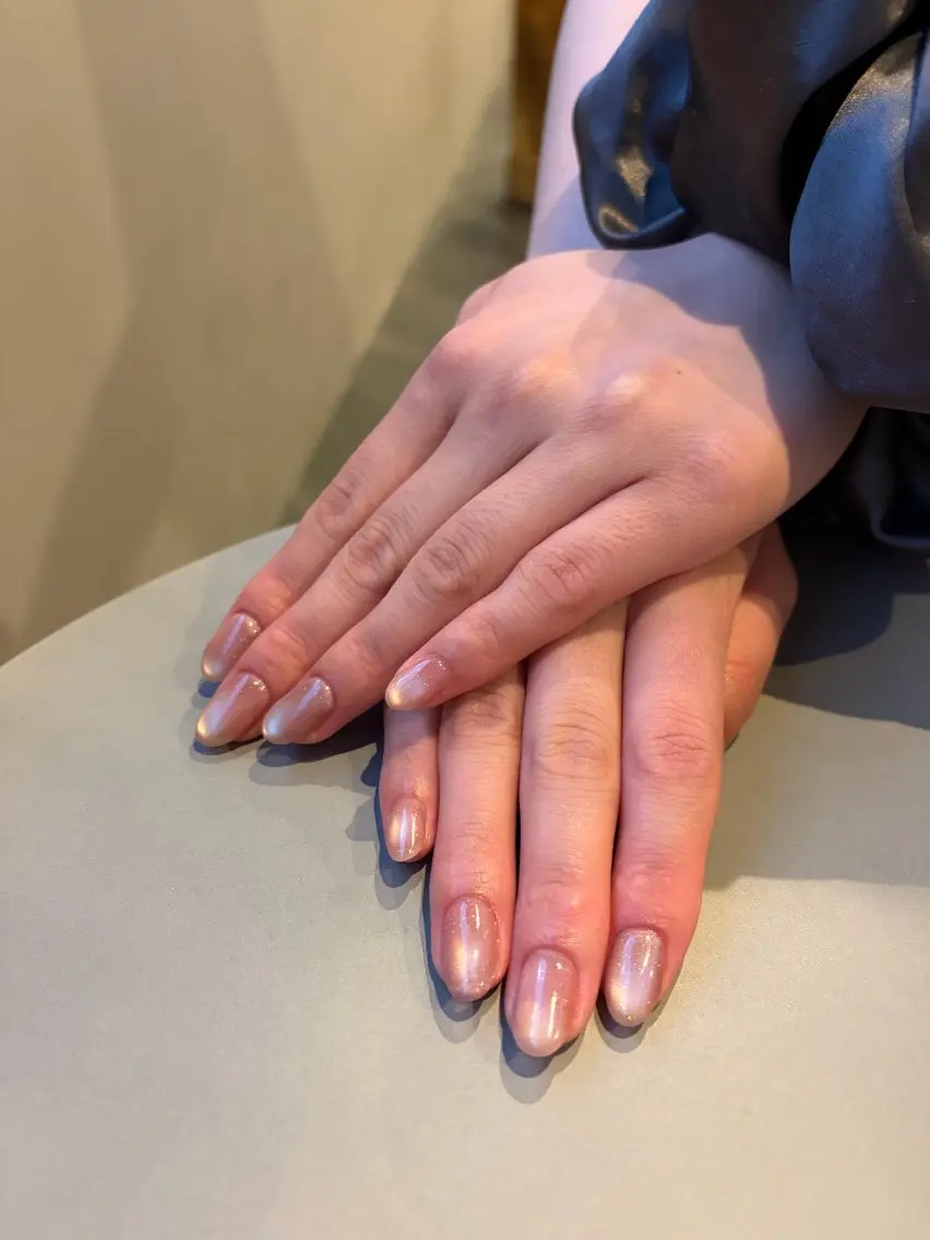 ネイル マグネットネイル シンプルネイル ハンドネイル eyelash& nailsalonMのネイルデザイン