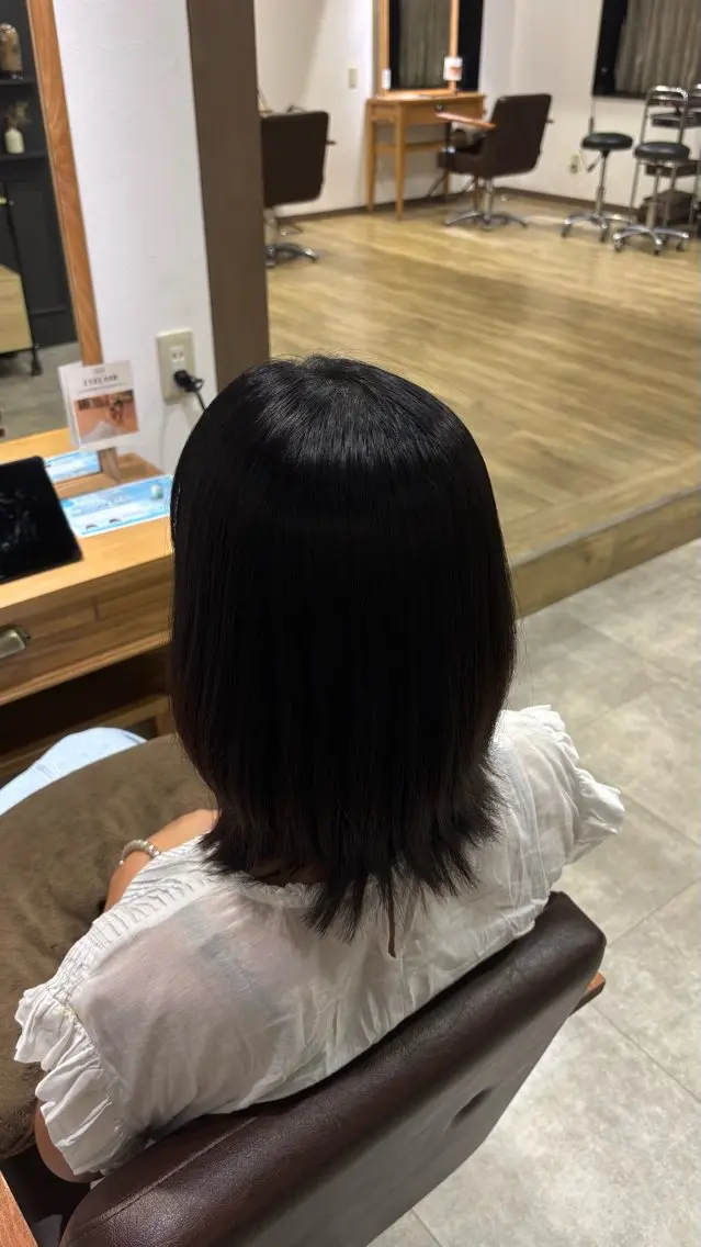 ミディアム ミディアムパーマ 縮毛矯正 licohair コトネのヘアスタイル