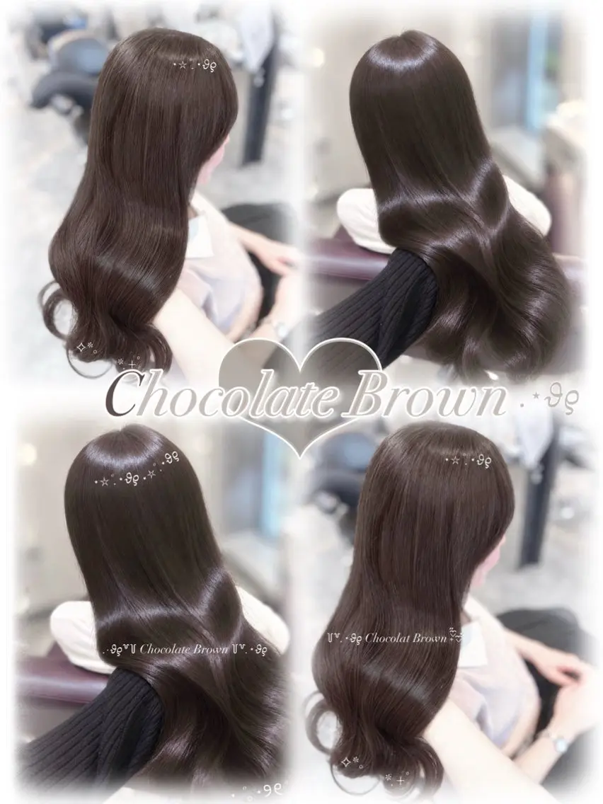ロング ヘアカラー 堤 陽菜のヘアスタイル