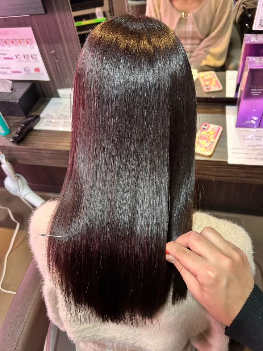 ロング ヘアカラー トリートメント 【髪質改善カラー】 瀧田嵐士🇰🇷のヘアスタイル