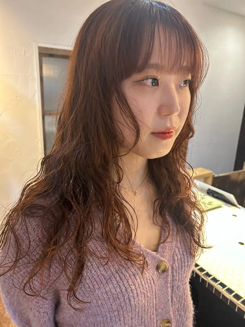 セミロング カット パーマ トリートメント MOMOKA💫 YARD【学芸大学】のヘアスタイル