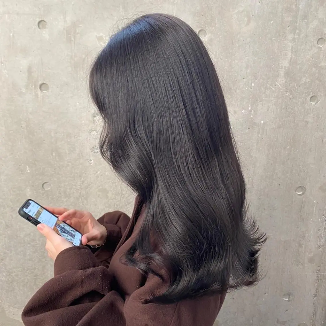 セミロング パーマ ヘアアレンジ メンズ ブリーチなし透明感 カラー/MISANOのヘアスタイル