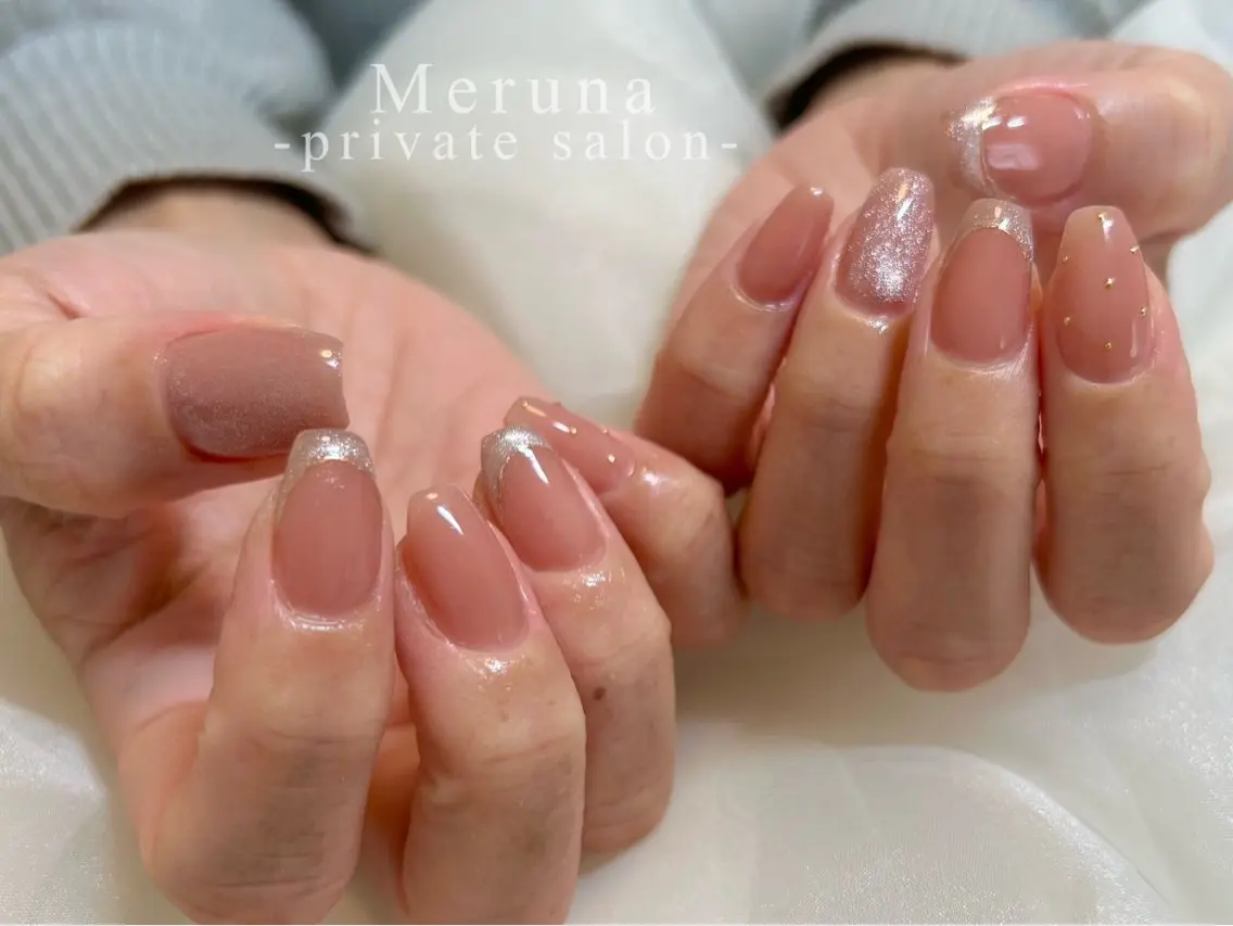 ネイル オフィスネイル ハンドネイル Meruna .ﾒﾙｰﾅ.のネイルデザイン