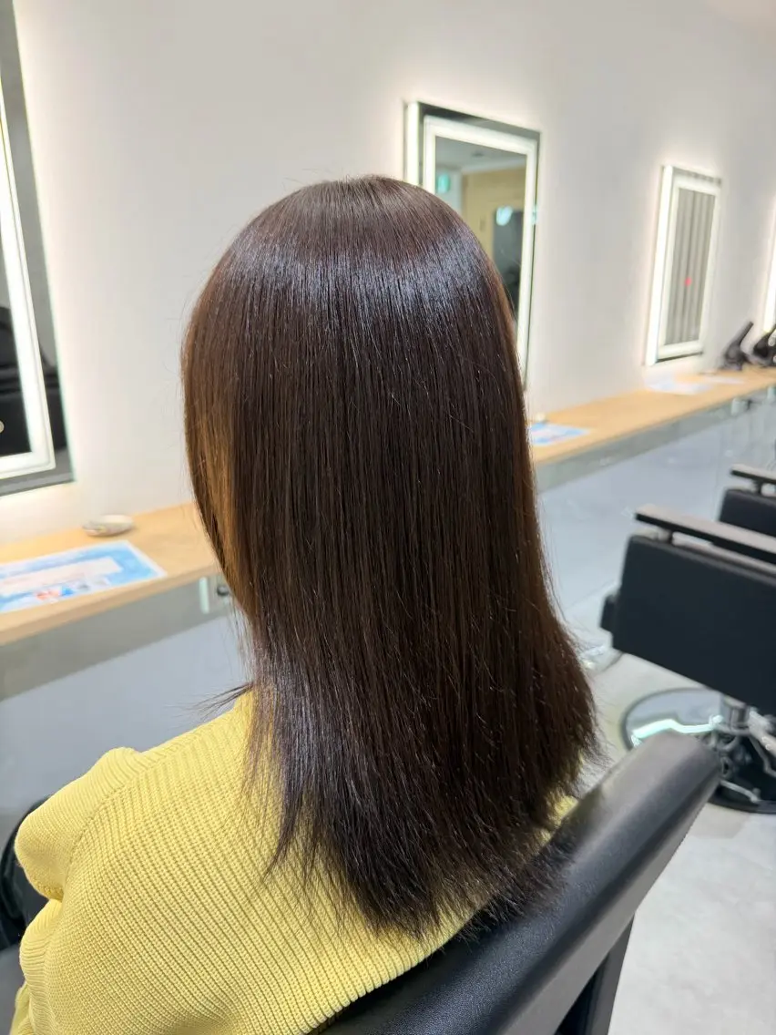 ミディアム カラー ヘアカラー トリートメント 松本 匠のヘアスタイル