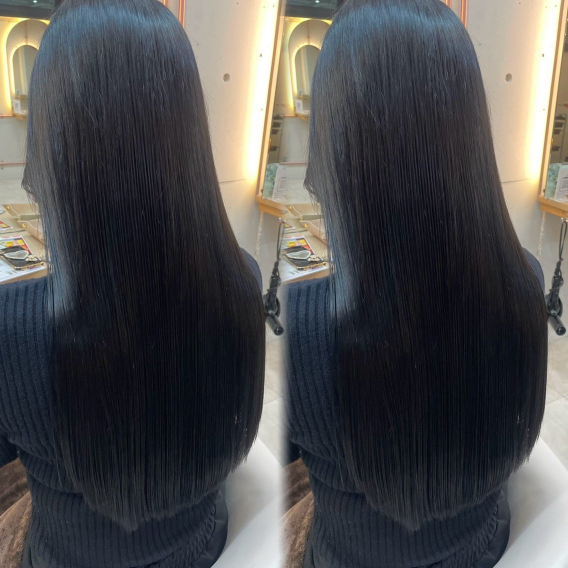 【カット・カラーモデル】寒色カラー🩵🪽➕似合わせカット➕うる艶トリートメントの写真
