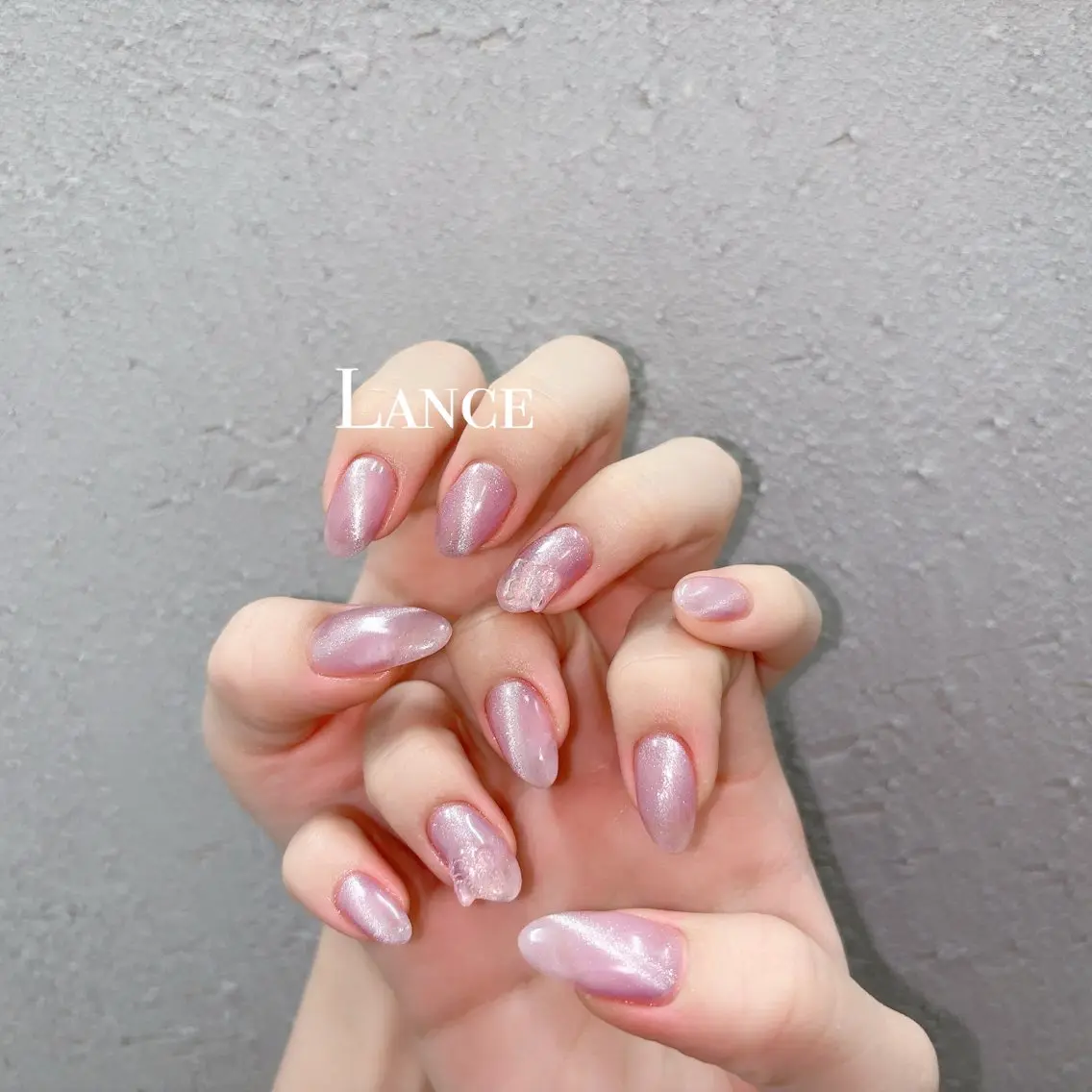 ネイル オーロラネイル フットネイル 氷ネイル・うるうるネイル キラキラネイル 韓国ネイル ハンドネイル Lance nailのネイルデザイン