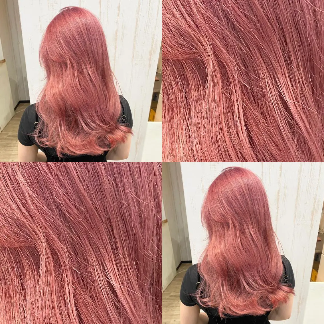 セミロング カラー ハイトーン💫 エクステ💫maiのヘアスタイル