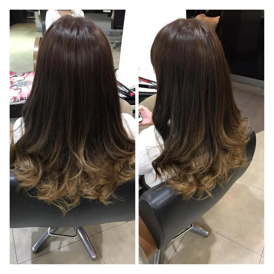 ロング カラー ヘアアレンジ グラデーションカラー 烏山 達也のヘアスタイル