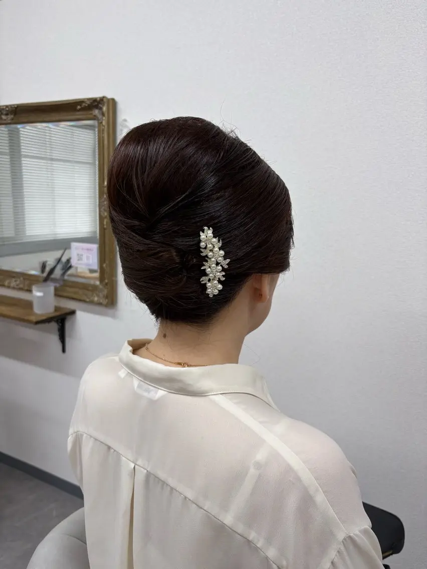 ヘアアレンジ 着物ヘア 結婚式・ブライダル ヘアサロン ミカヅキのヘアスタイル