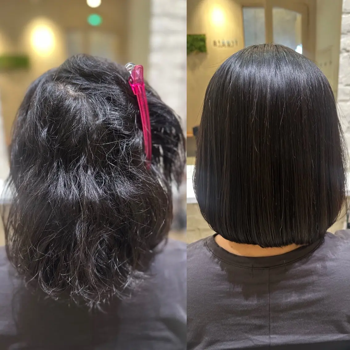 ショート 縮毛矯正 🖤KURUMI🖤 潤艶・髪質改善のヘアスタイル