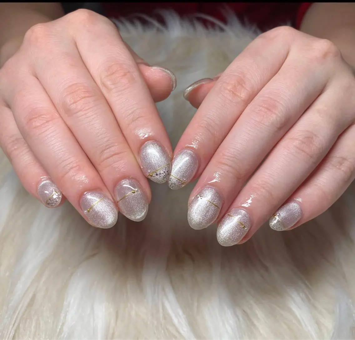 ネイル 長さ出し フレンチネイル ジェルネイル グラデーション 韓国ネイル ハンドネイル Nail&eye Belire 新宿のネイルデザイン